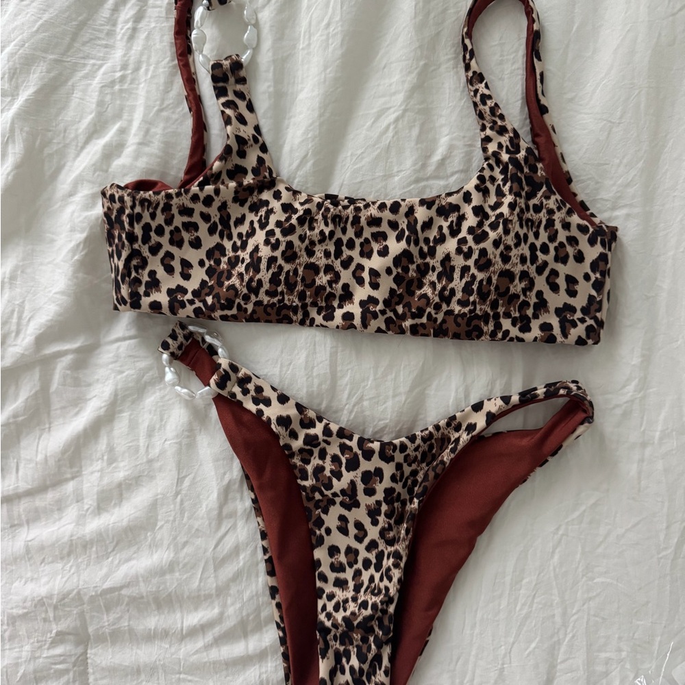 Leopard Print Bikini Set - Picture 2 of 2